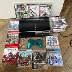 160GB Sony Playstation 3 PS3 Bundle With 17 Games - Final Fantasy, Uncharted